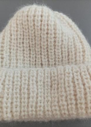 Шапка с апьпаки спицами