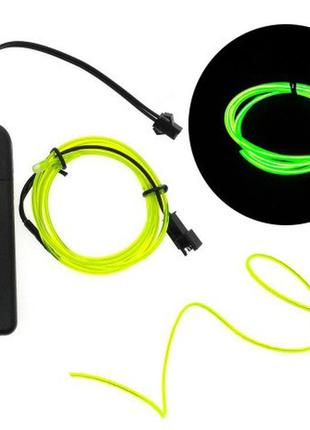 Світлодіодна стрічка omnistore зелена провід 3м led неонове світло з контролером