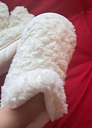 Белые меховые угги баранчики, тедди угги для девушек, короткие угги теди, женские...