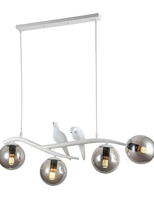 Люстра 756pr7104-4 wh+bk
