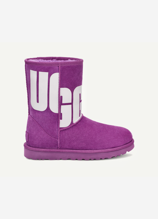 Замшеві жіночі зимові теплі напівчоботи уггі оригінал ugg 🇺🇲 classic short ii chopd 38-39 розмір