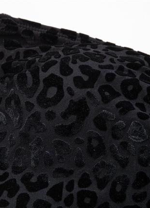 Роздільний купальник великого розміру вельветовий 4xl чорний5 фото