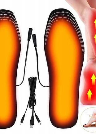 Стельки с подогревом от внешнего аккумулятора или кабеля usb