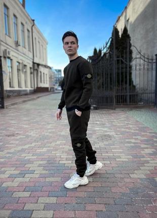 Теплий спортивний костюм stone island