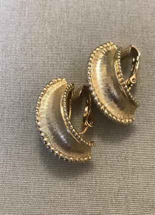 Очень красивые серьги 2,5*1,5 винтаж