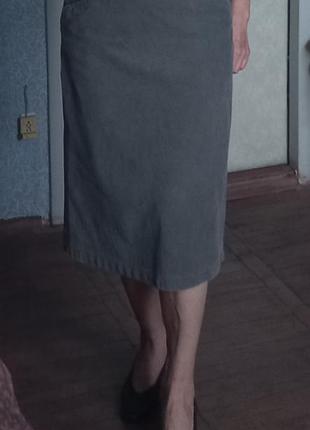 Вельветовая юбка миди vero moda