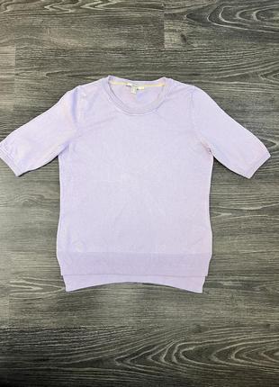 Сиреневая футболка esprit в стиле casual