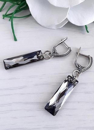Серьги с кристаллами swarovski