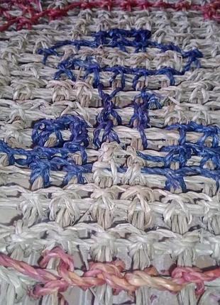 Коврик джутовый, плетеная циновка, рогожка из джута, водорослей и лиан. 36*60 см. вьетнам