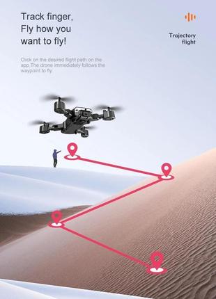 Квадрокоптер дрон g6 pro, 4k, широкоугольная hd-камера, gps, wi-fi, fpv 5g7 фото