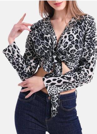 Стильная короткая блуза