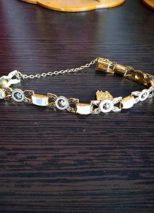 Браслет в технике "дамаскин",  винтаж