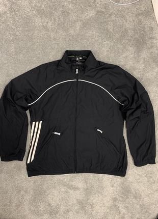 Куртка ветровка спортивная беговая женская adidas golf clima proof wind