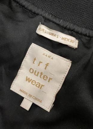 Оверсайз бомбер колір хакі від zara3 фото