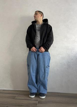 Asos alemais cargo jeans mens (мужские широкие джинсы)