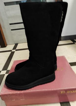 Натуральные замшевые сапожки el passo lady marcia