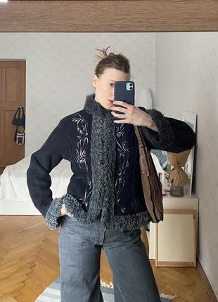 Винтажная дубленка