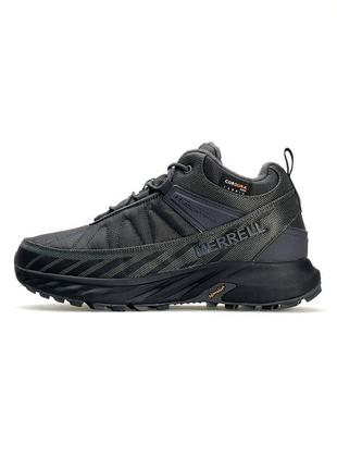 Мужские кроссовки merrell float pro grey black | термо меррелл флот о серых с черным