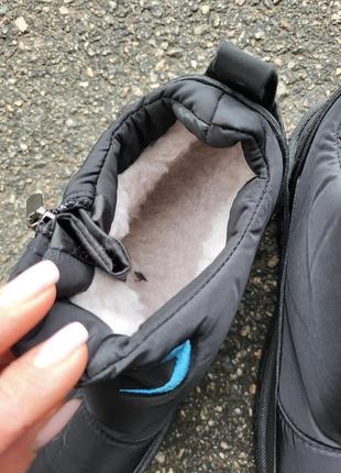 Дутики кросівки жіночі зимові чорні