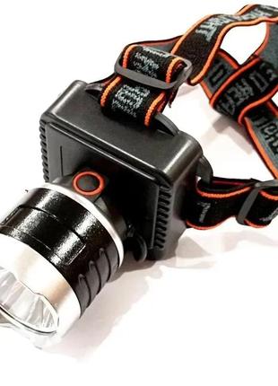 Ліхтар налобний із 3 режимами світла та від батарейок aa zhujie-light zj-1707 тм китай