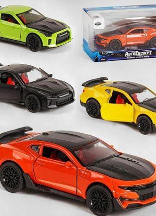 Машинка mg - 00142  "авто експерт", 4 види, 1:36, світло, звук, інерція, в коробці