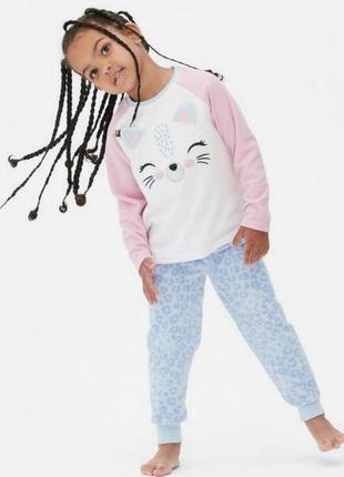 Primark, тепла піжама для дівчинки, р. 128