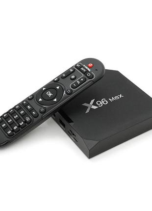 Медиа приставка x96-max 2/16g smart tv box ( android 9.0, озу 4 гб, 32гб встроенной памяти, 2-х ядерный