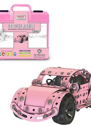 Металевий конструктор, розвиваючий у кейсі "mechanix" авто "карла" (305 елм.) - zephyr