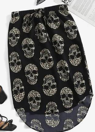 Миди юбка с черепами 💀 shein