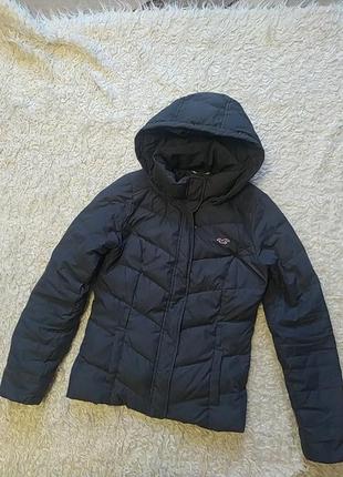 Пуховик куртка с капюшоном тепла