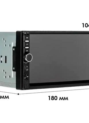 Магнитола lesko 7018а 2 din экран 7" 2+32 bluetooth gps android мультимедийная4 фото