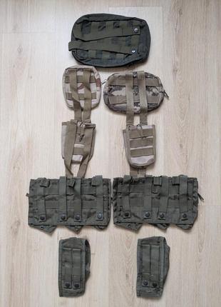 Комплект подсумков для военного (утилитарный, аптечка, магазины)