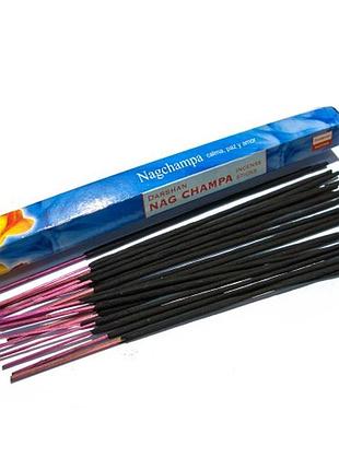 Благовонія nag champa (наг чампа)(darshan) шестигранник 20 шт/уп