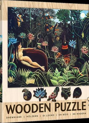 Пазли фігурні з дерева - (200 елм.) - "мрія - анрі руссо" / trefl - trefl