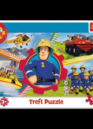 Головоломки — (15 елм. рамкою) — "день пожежника"/пожежний сем — trefl