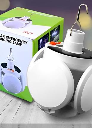 Ліхтар-лампа акумуляторна bl 2029 + solar на сонячній батареї з usb-зарядкою тм китай
