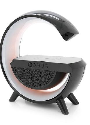 Настільна лампа-нічник hm-2301, bluetooth колонка, бсдровна зарядка телефона, світло rgb, box склад одеса