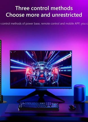 Светодиодный музыкальный эквалайзер, led rgb светомузыка. голосовая индукция