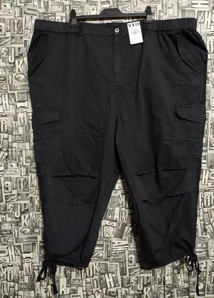 Нові бавовняні котонові штани карго, брюки з накладними кишенями, дуже великий розмір, yours, супер батал.