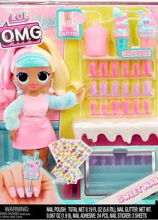 Кукла лол сюрприз омг свит кендилишис бон бон магазин lol surprise omg sweet nails candylicious sprinkles.