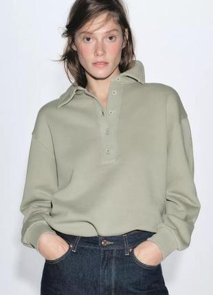 Хакие рубашка поло zara new