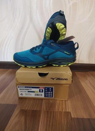 Mizuno wave rider tt blue, для бега по сильно пересеченной местности.