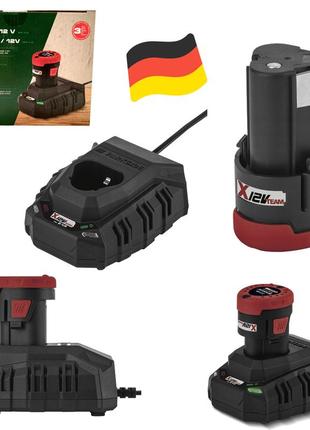 Аккумулятор parkside papk 12 a4 (12 в, 2 ач) и зарядное устройство plgk 12 a3 (12 в, 2.4 а, германия)