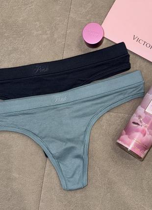 Трусики стрінги pink victoria's secret