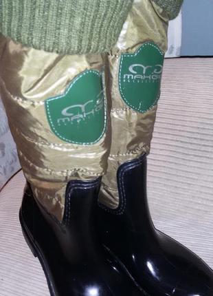 Резиновые сапоги бренда makgio (греция) размер 38 (24,5 см).