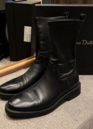 Сапоги из натуральной кожи massimo dutti