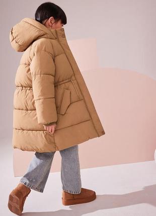 Куртка зимова тепла next на дівчинку 146 зріст 11 років пуховик зимове пальто