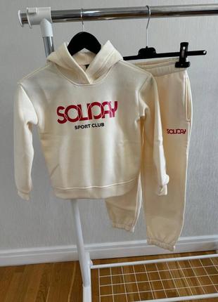 Детский теплый спортивный костюм унисекс3 фото