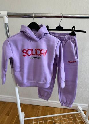 Детский теплый спортивный костюм унисекс6 фото