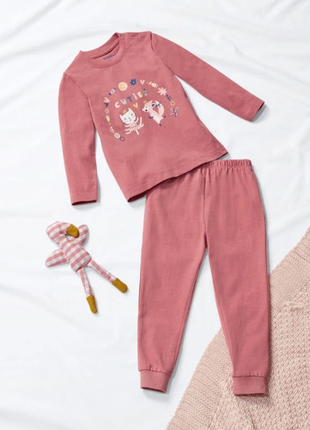 Пижама с длинным рукавом реглан и штаны lupilu 110/116